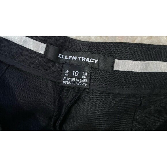 Company Ellen Tracy 100% Linen Pants Womens‎ 10 Lightweight Basic Minimalist - Picture 6 of 7